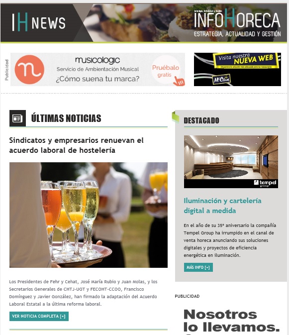 Newsletter Infohoreca